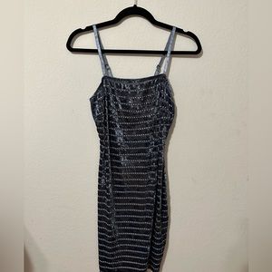 Mesh blue dress